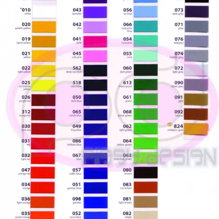 Color Chart ORACAL VINYL GLOSSY  DOFF oracal vinyl glossy atau doff