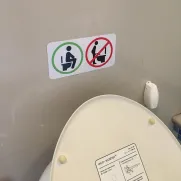 Decorative Sticker toilet duduk 